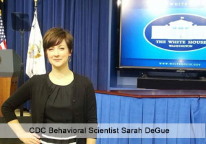 CDC Behavioral Scientist Sarah DeGue